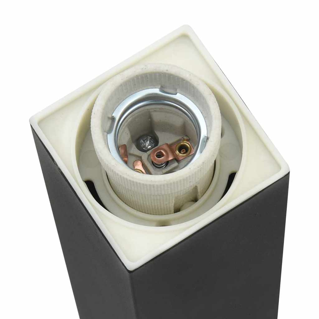 pullertlampe med stikkontakt 80 cm sort IP44