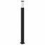 pullertlampe med stikkontakt 110 cm sort IP44
