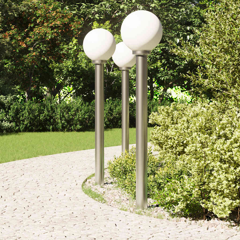 pullertlamper 3 stk. 120 cm rustfrit stål IP44