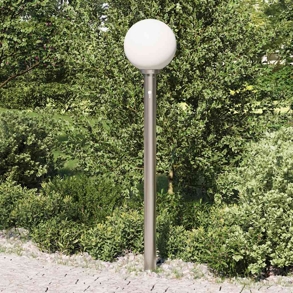 pullertlampe med sensor 120 cm rustfrit stål IP44