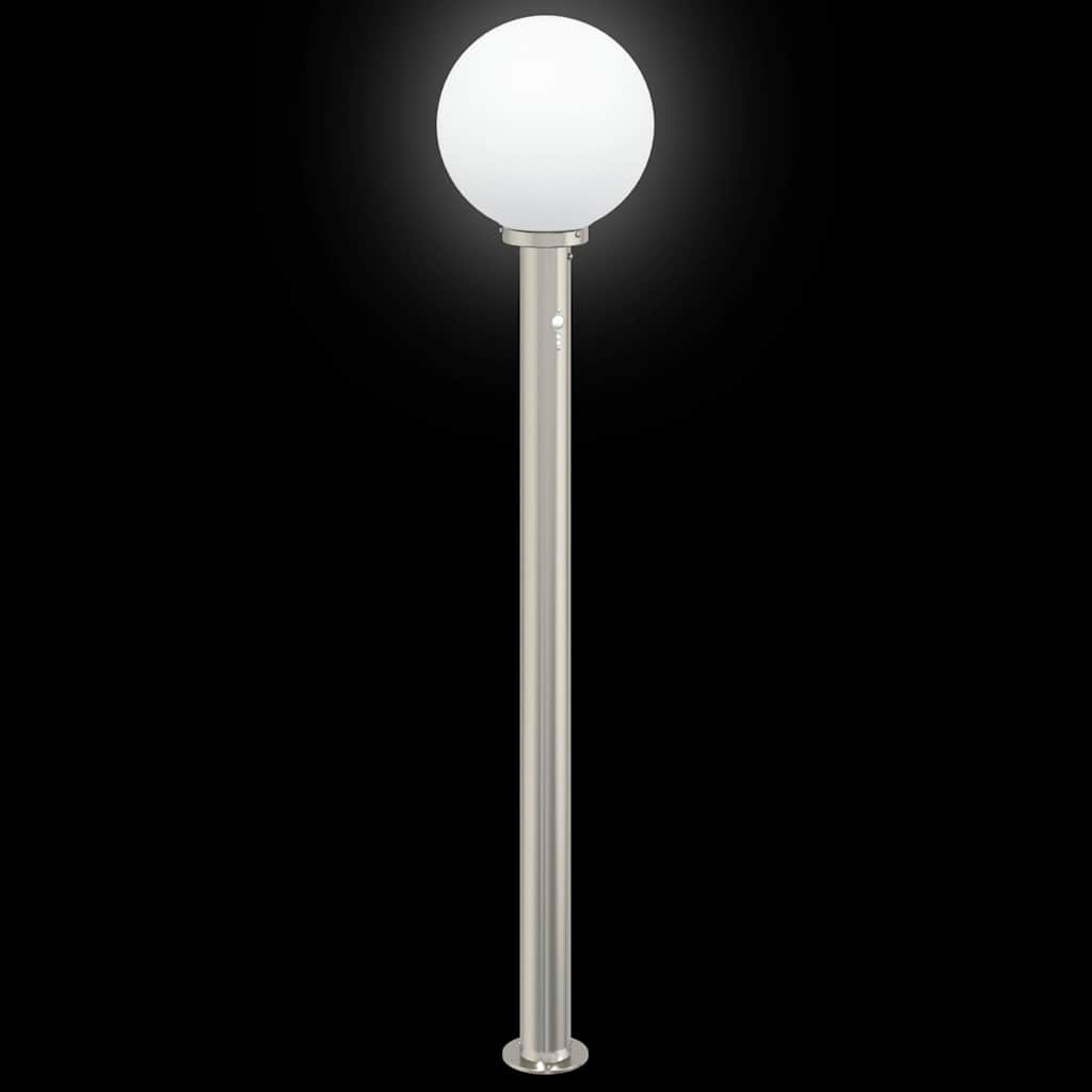 pullertlampe med sensor 120 cm rustfrit stål IP44