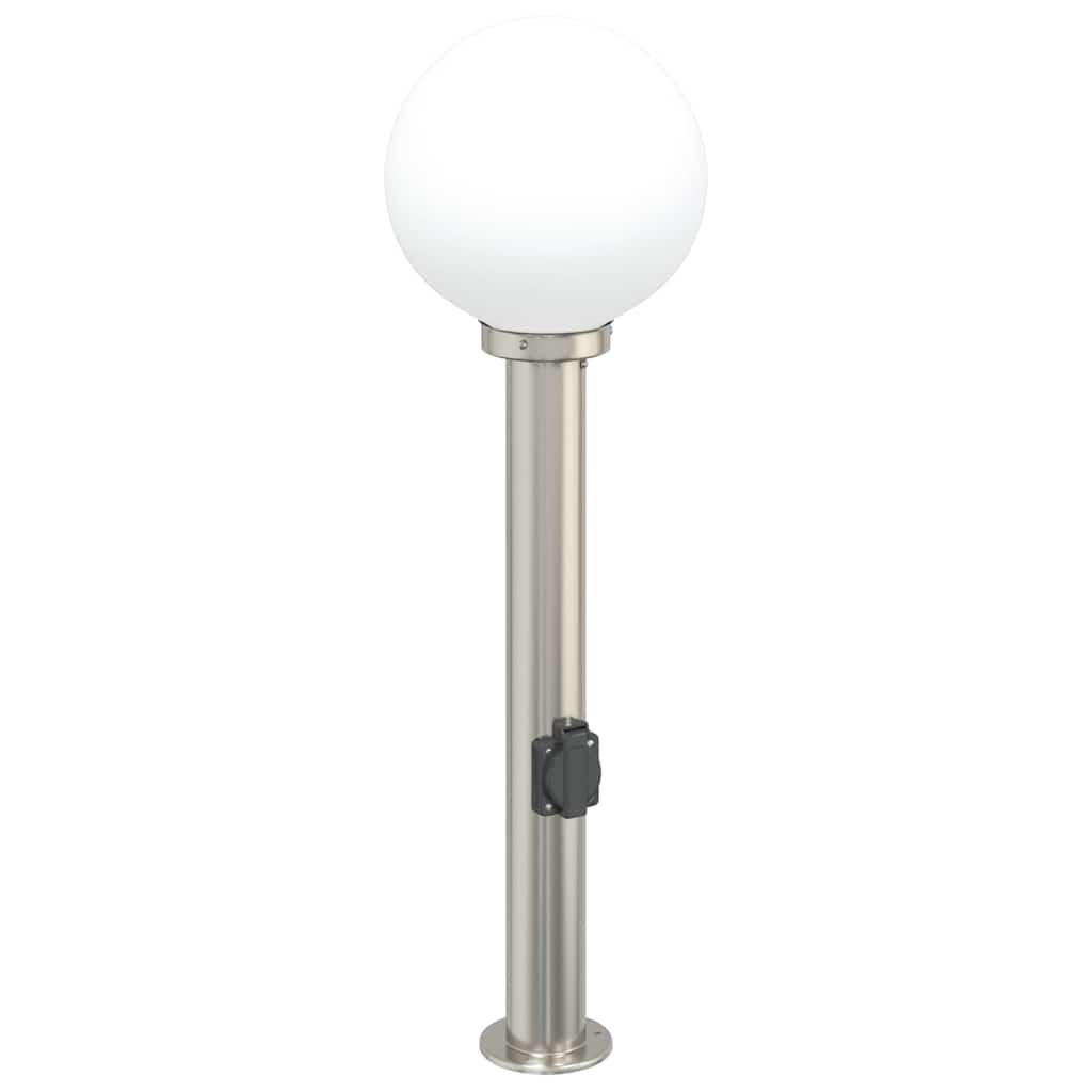 pullertlamper med stikkontakt 3 stk. 80 cm rustfrit stål IP44