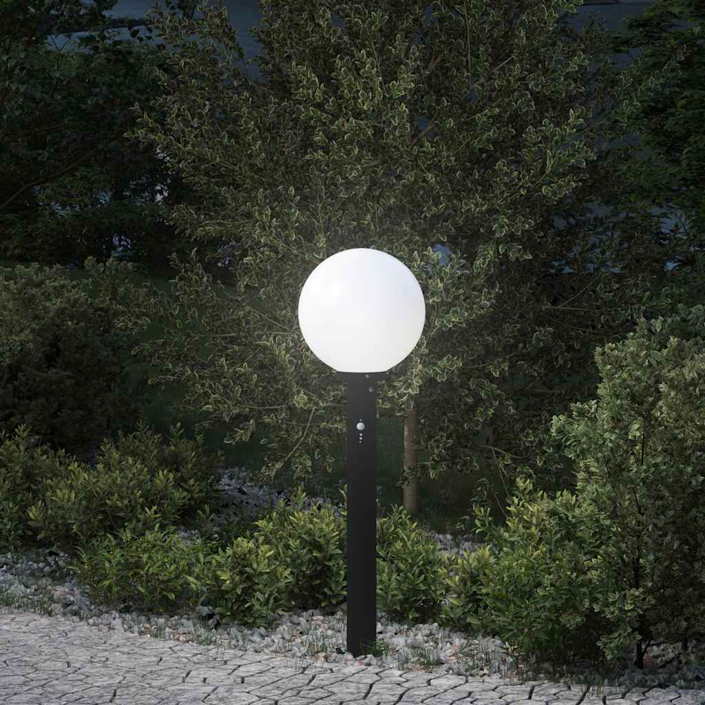 pullertlampe med sensor 80 cm sort IP44