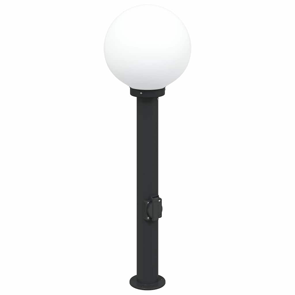 pullertlampe med stikkontakt 80 cm sort IP44