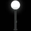 pullertlampe med stikkontakt 80 cm sort IP44