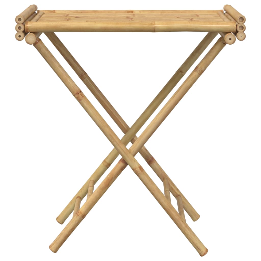 foldbart bakkebord 70,5x42,5x80 cm bambus