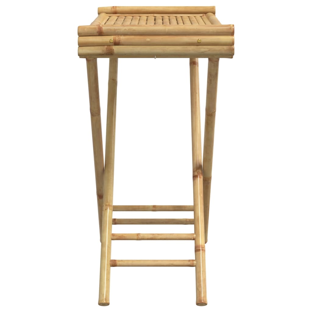 foldbart bakkebord 70,5x42,5x80 cm bambus