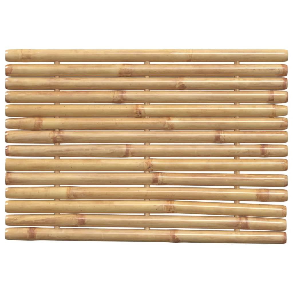 bademåtter 2 stk. 70x50 cm bambus