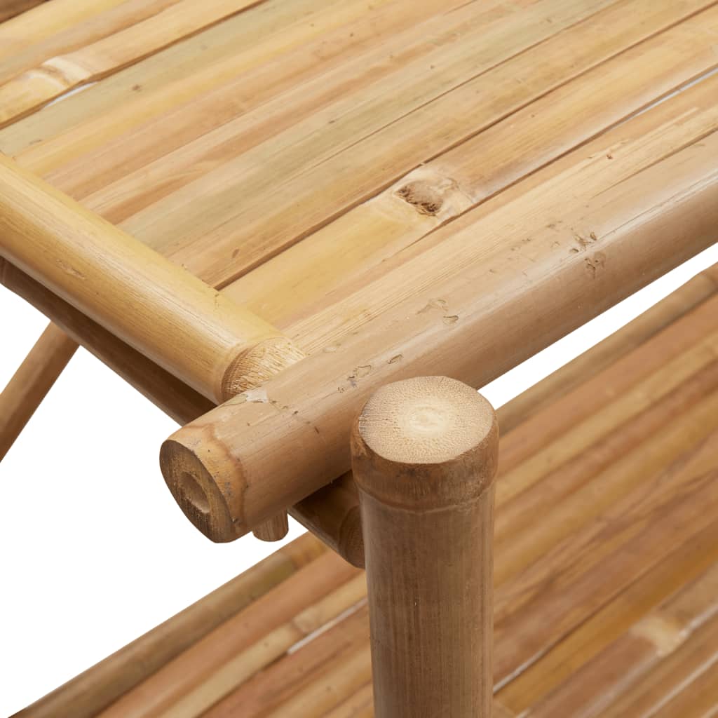 reol med 3 hylder 100x40x90 cm bambus