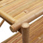 reol med 5 hylder 100x40x150 cm bambus