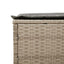 liggestole 2 stk. med hynder polyrattan beige