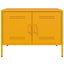 tv-bord 68x39x50,5 cm stål sennepsgul