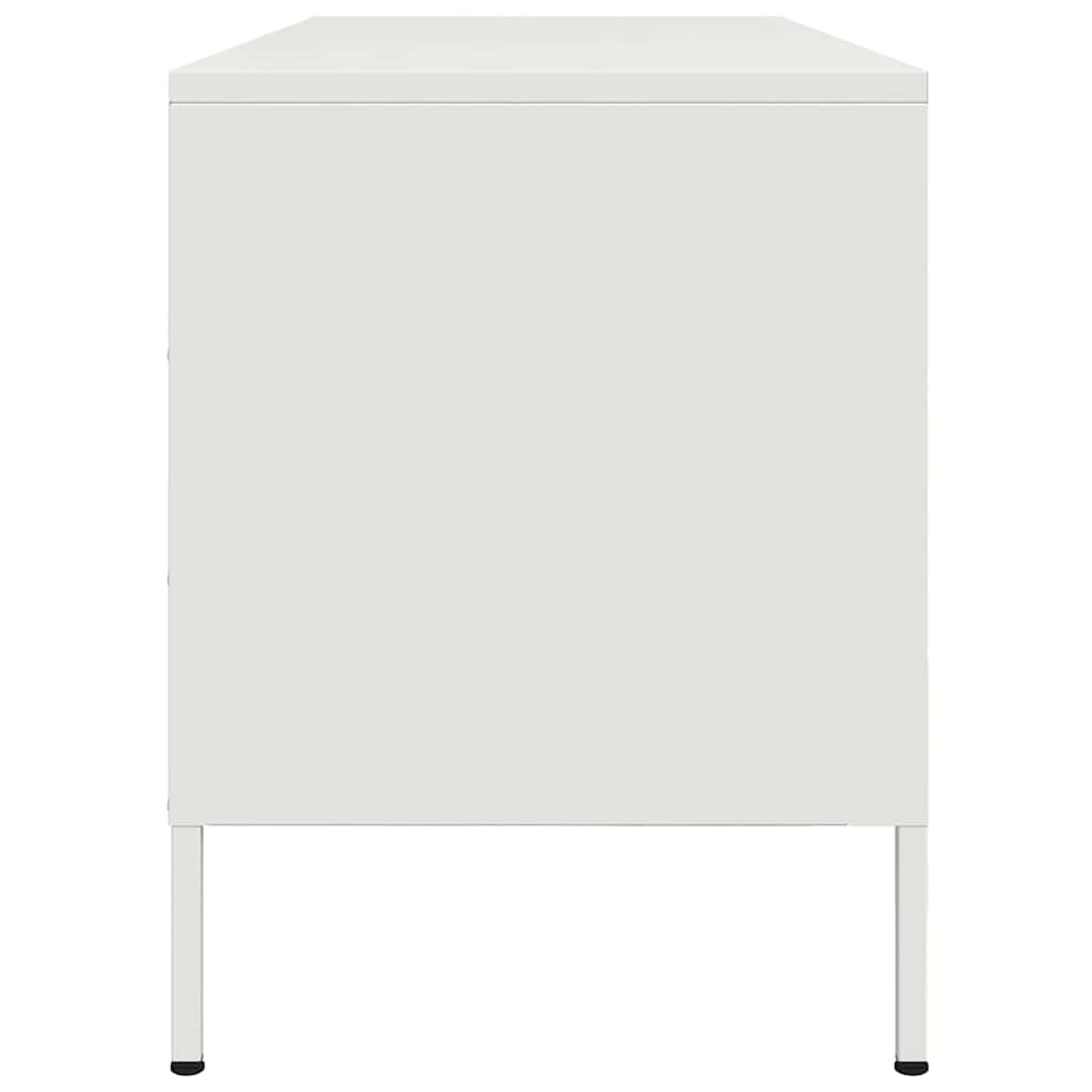 tv-bord 100,5x39x50,5 cm stål sort