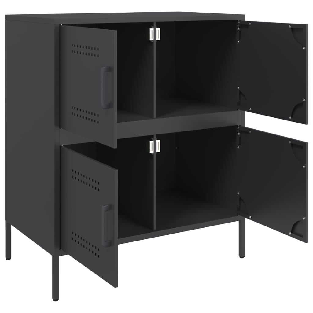 skænk 68x39x79 cm stål sort
