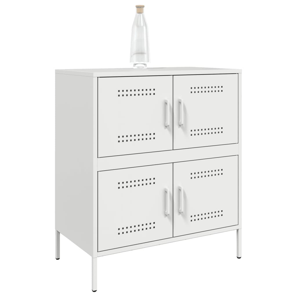 skab 68x39x79 cm stål hvid