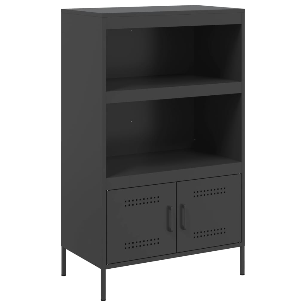 højskab 68x39x113 cm stål sort