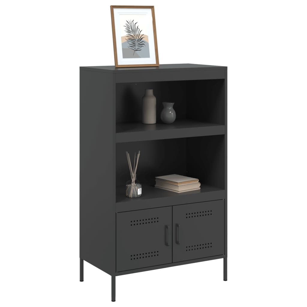 højskab 68x39x113 cm stål sort