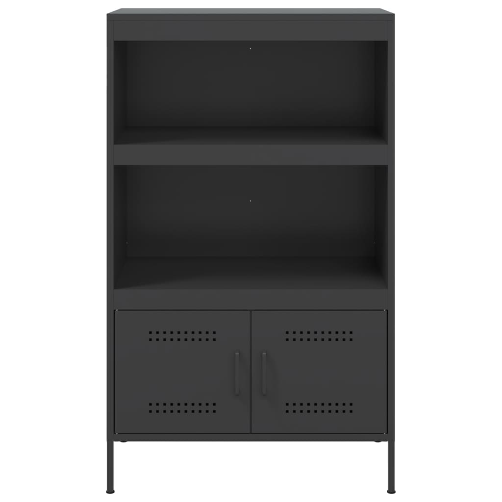 højskab 68x39x113 cm stål sort