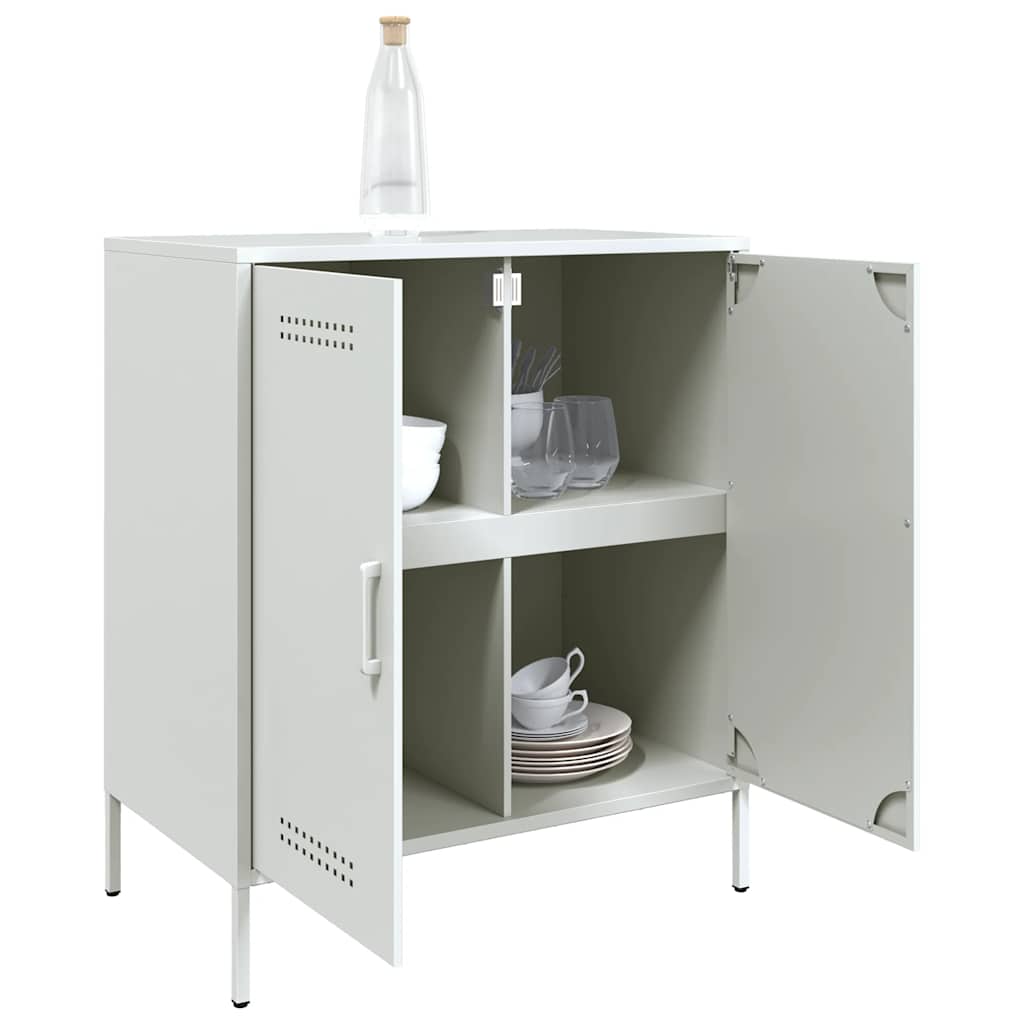 skab 68x39x79 cm stål hvid