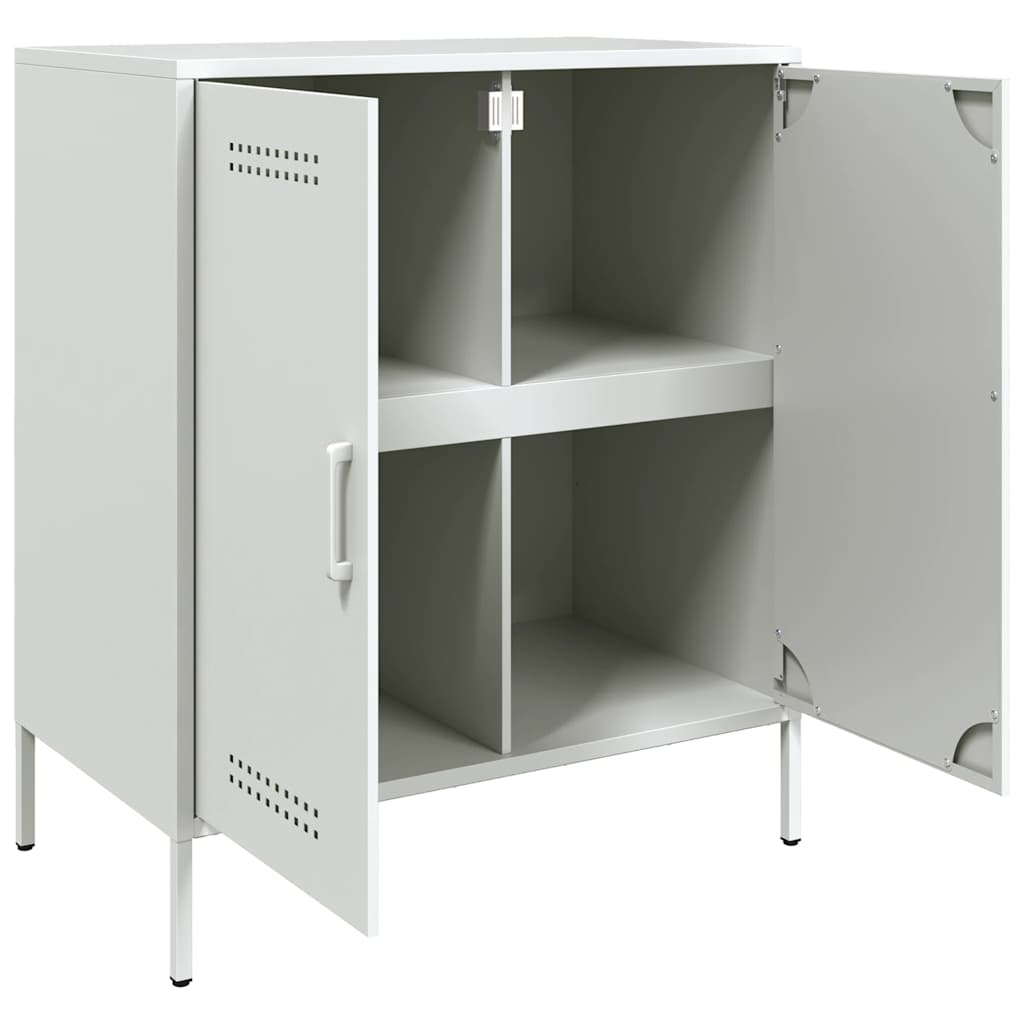 skab 68x39x79 cm stål hvid