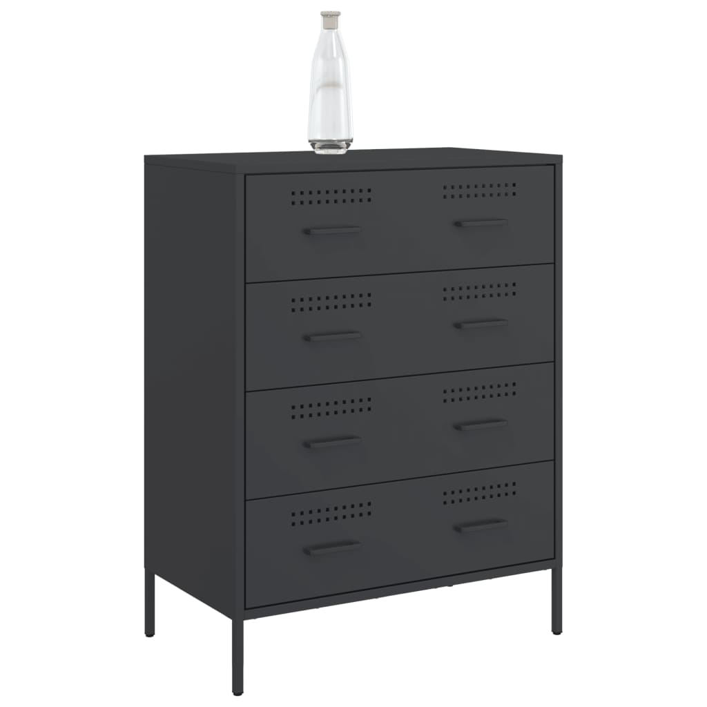 skænk 68x39x89 cm stål sort