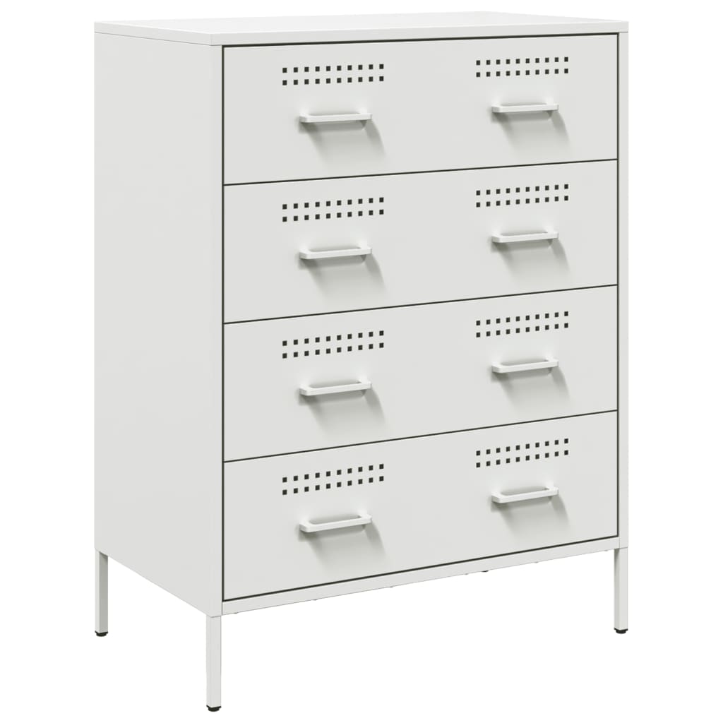 skab 68x39x89 cm stål hvid