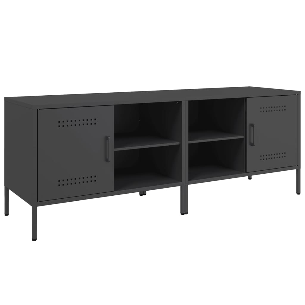 tv-borde 2 stk. 68x39x50,5 cm stål sort