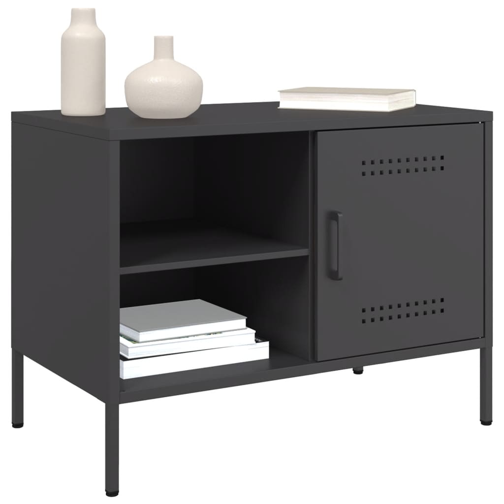 tv-borde 2 stk. 68x39x50,5 cm stål sort