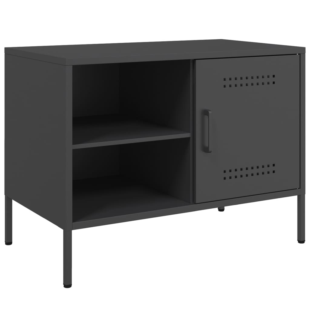 tv-borde 2 stk. 68x39x50,5 cm stål sort