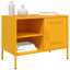 tv-borde 2 stk. 68x39x50,5 cm stål sennepsgul