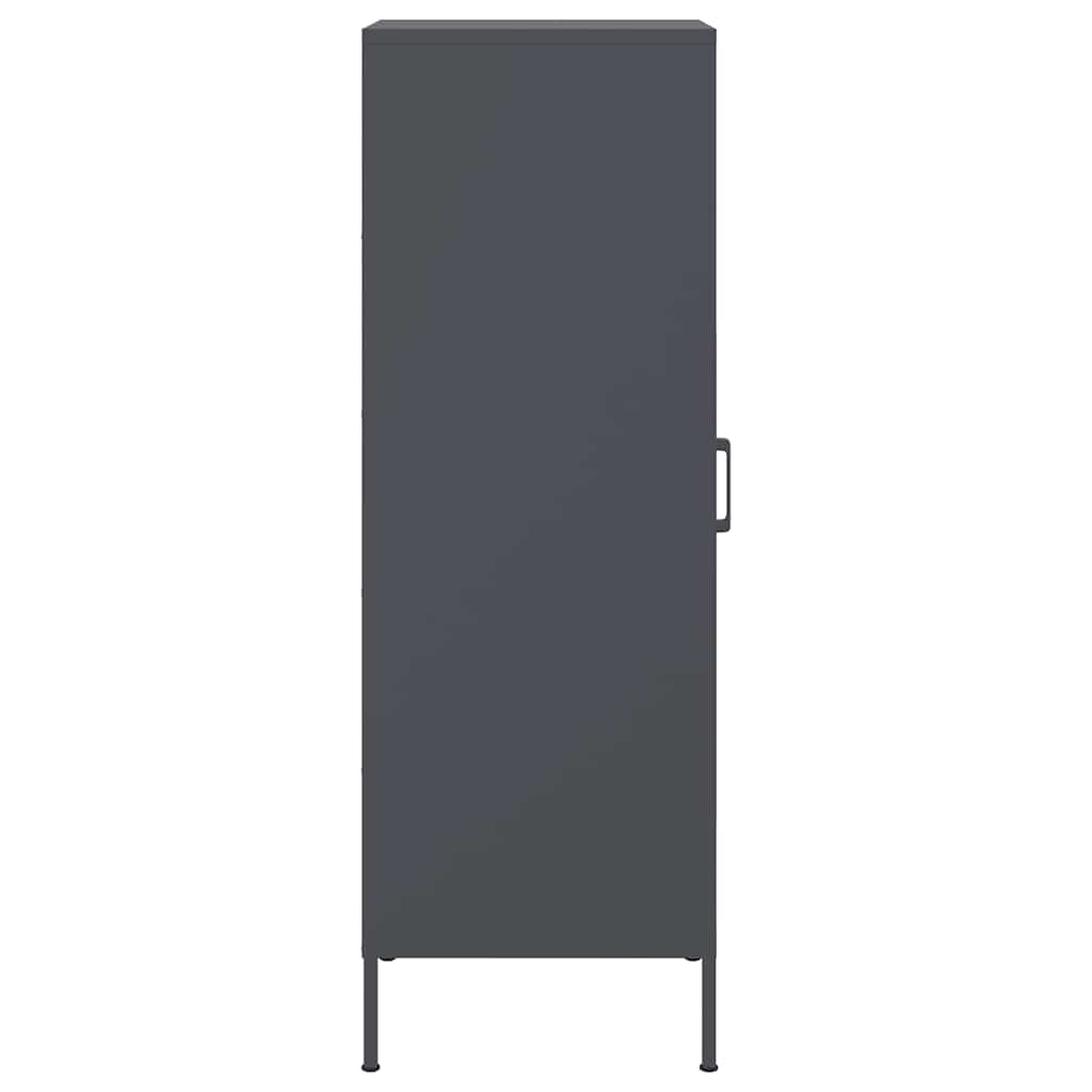 skab 36x39x113 cm stål antracitgrå