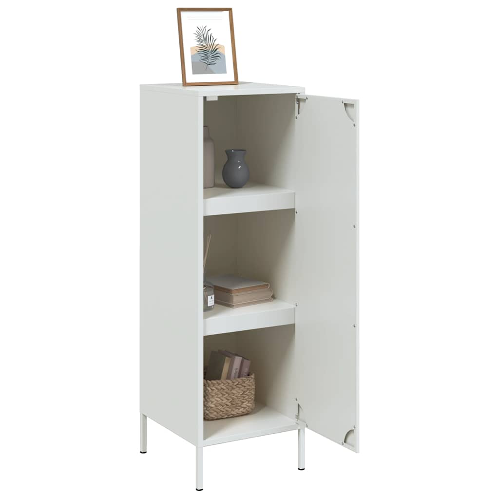skab 36x39x113 cm stål hvid