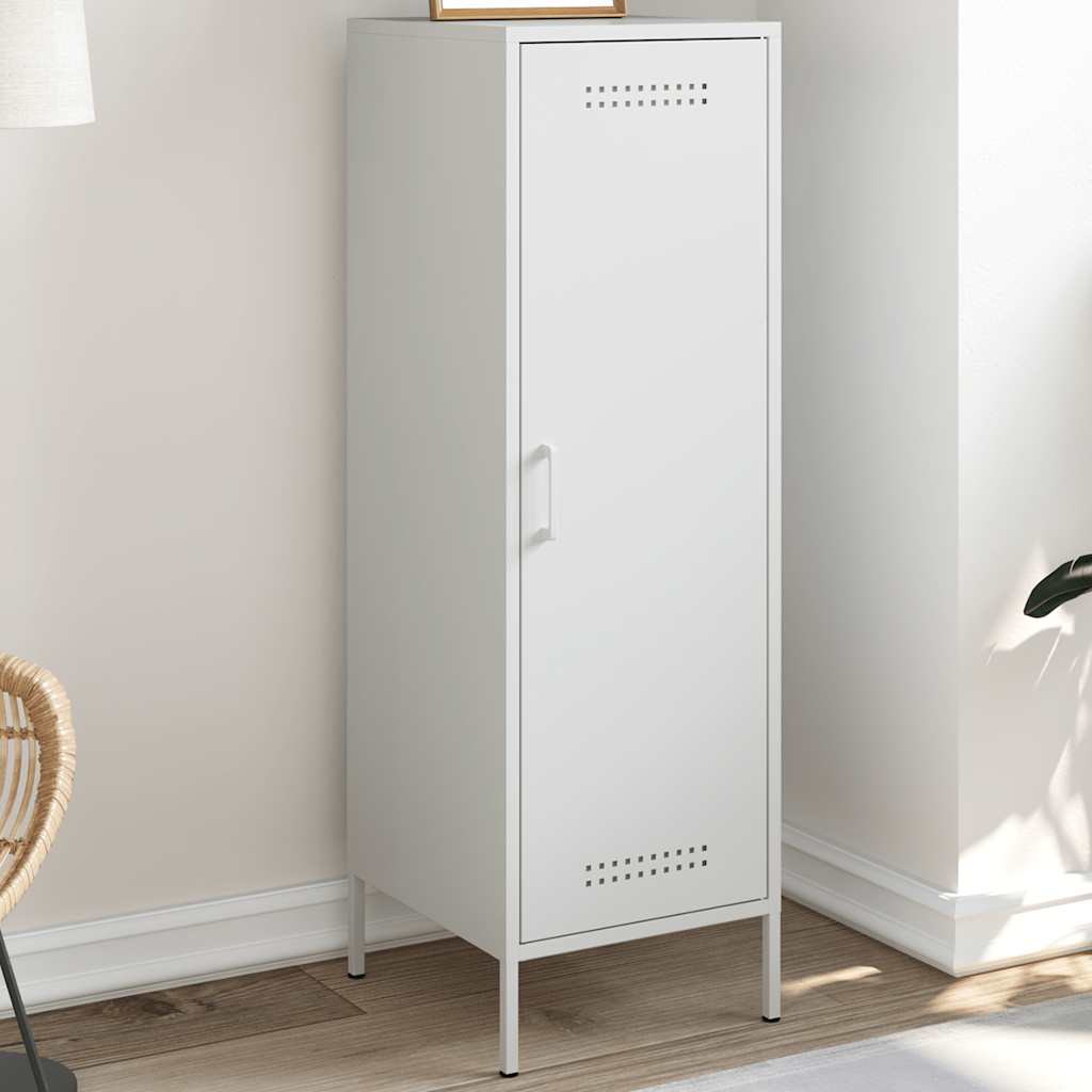 skab 36x39x113 cm stål hvid