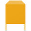 tv-bord 100,5x39x50,5 cm stål sennepsgul