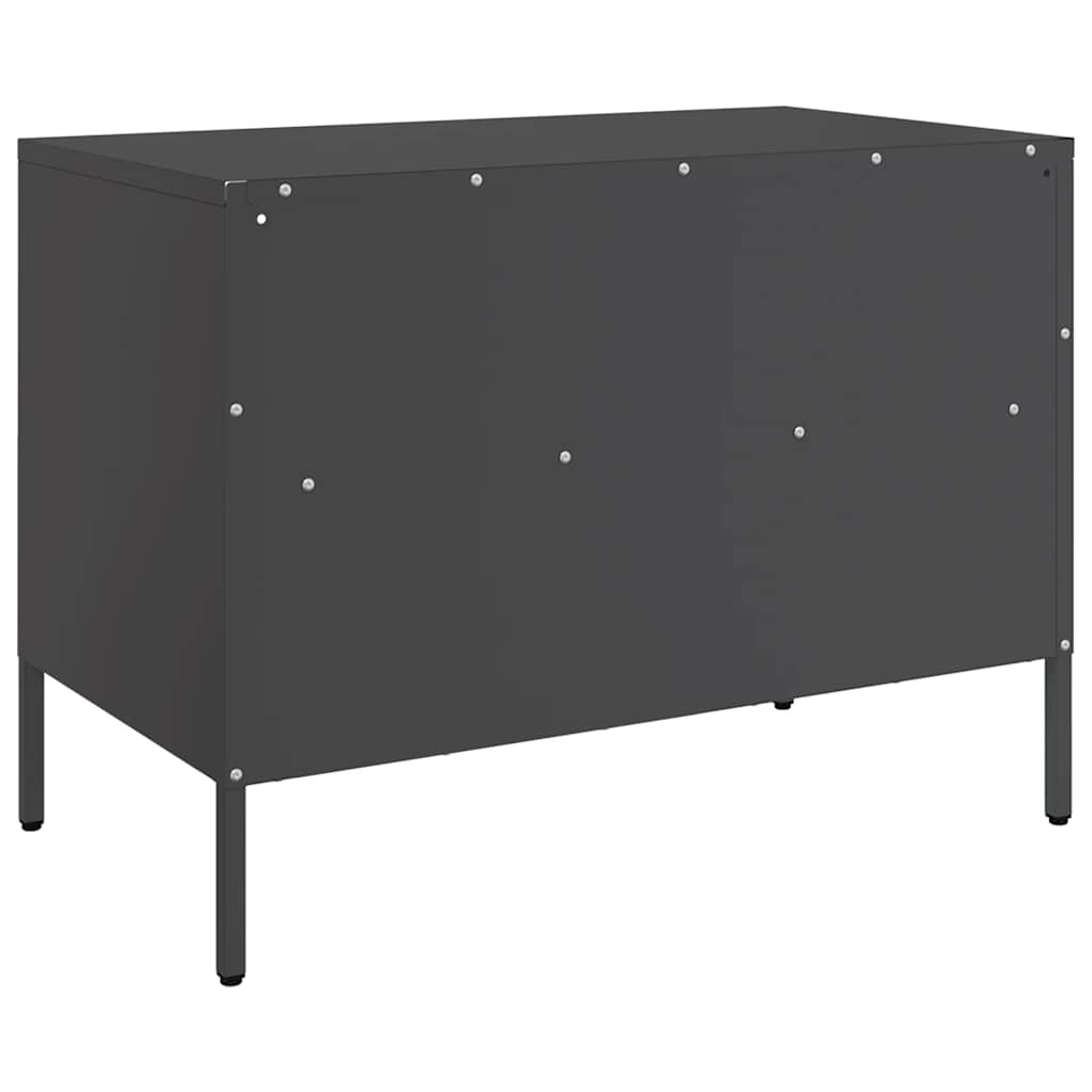 tv-borde 2 stk. 68x39x50,5 cm stål sort