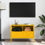 tv-bord 68x39x50,5 cm stål sennepsgul