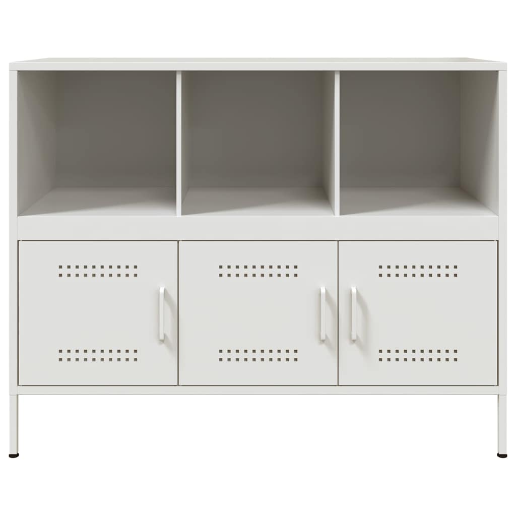 skab 100,5x39x79 cm stål hvid