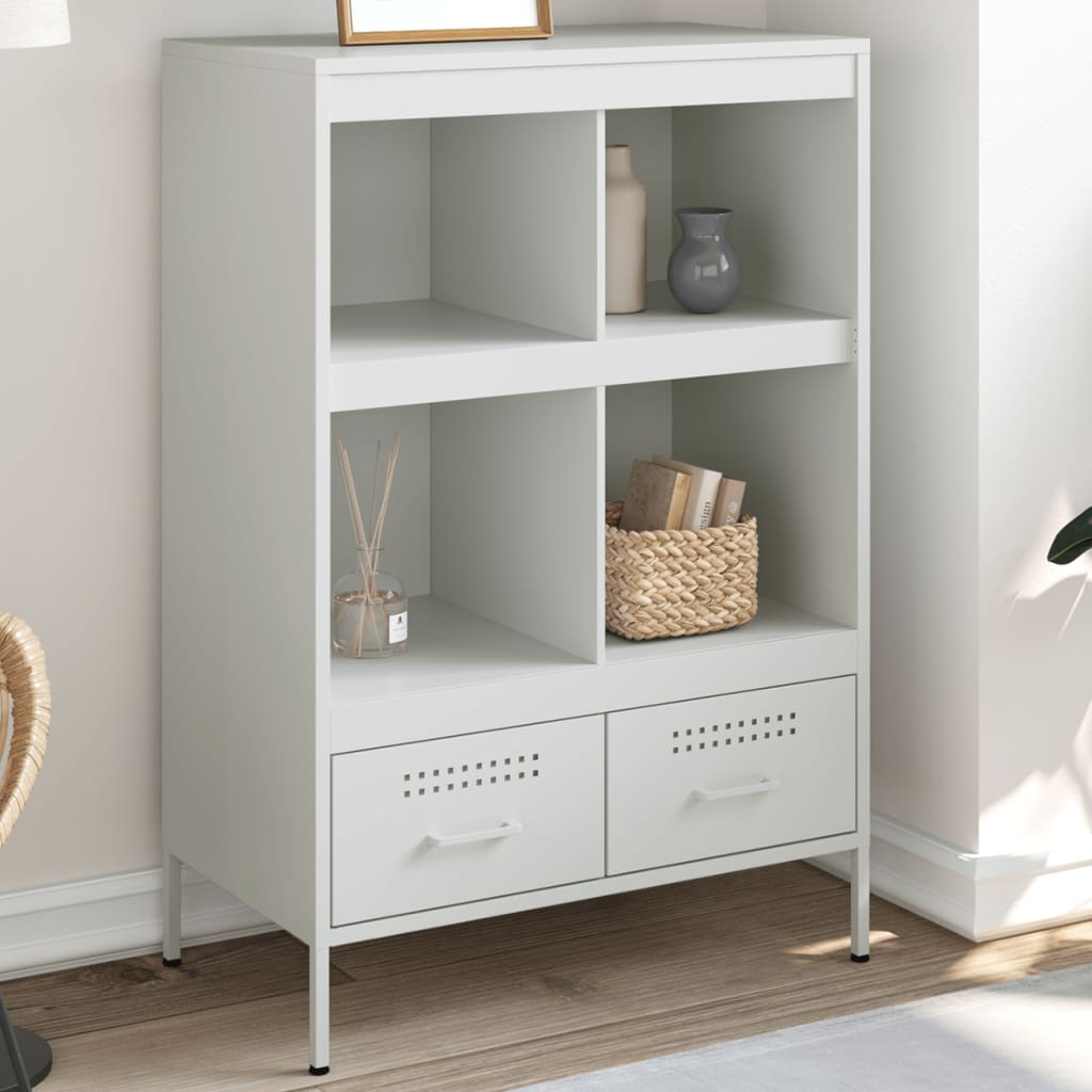 skab 68x39x101,5 cm stål hvid