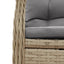 spisebordssæt til haven 7 dele med hynder polyrattan beige