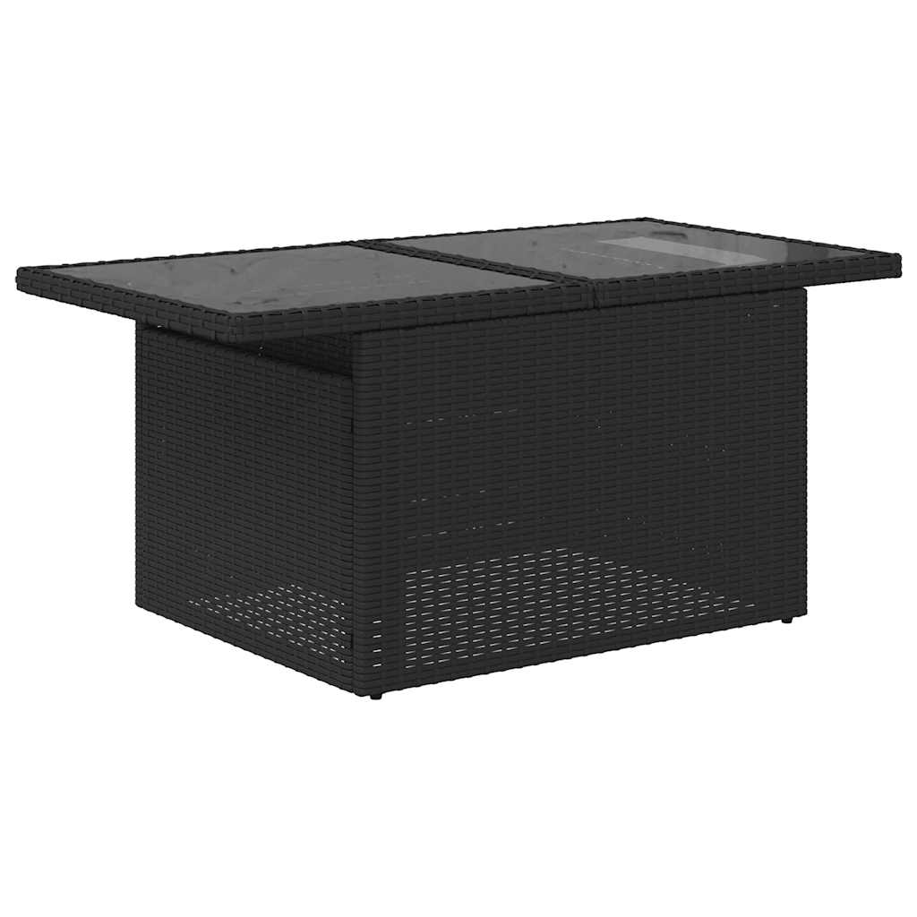 sofasæt til haven 8 dele med hynder polyrattan sort