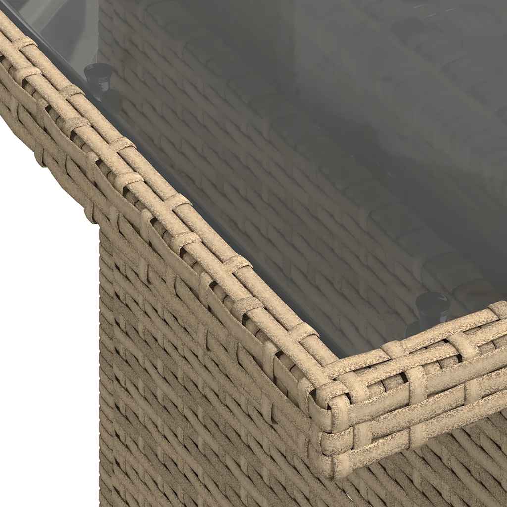 sofasæt til haven 10 dele med hynder polyrattan beige
