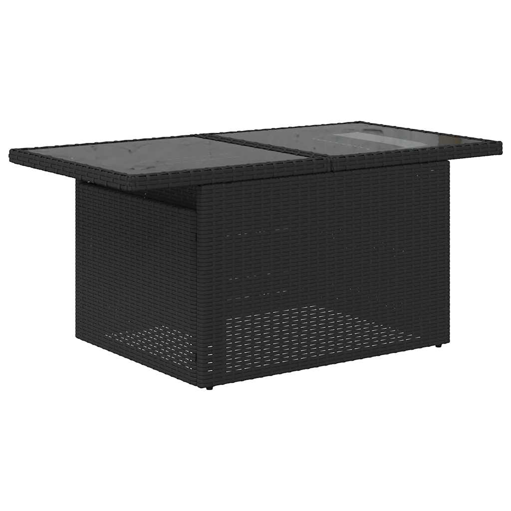 sofasæt til haven 8 dele med hynder polyrattan sort