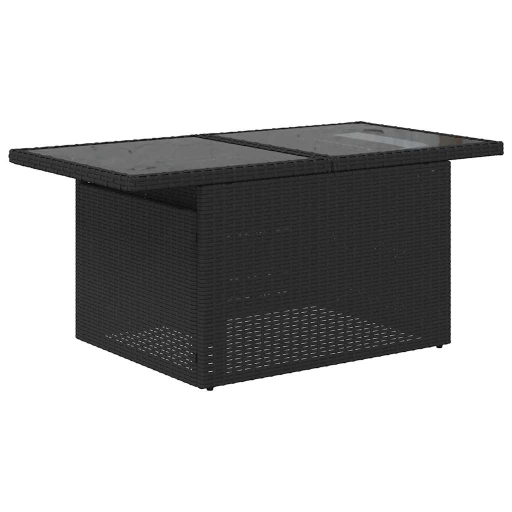 sofasæt til haven 8 dele med hynder polyrattan sort