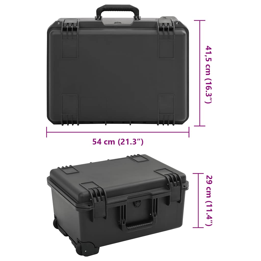 transportabel flightcase 54x41,5x29 cm PP sort