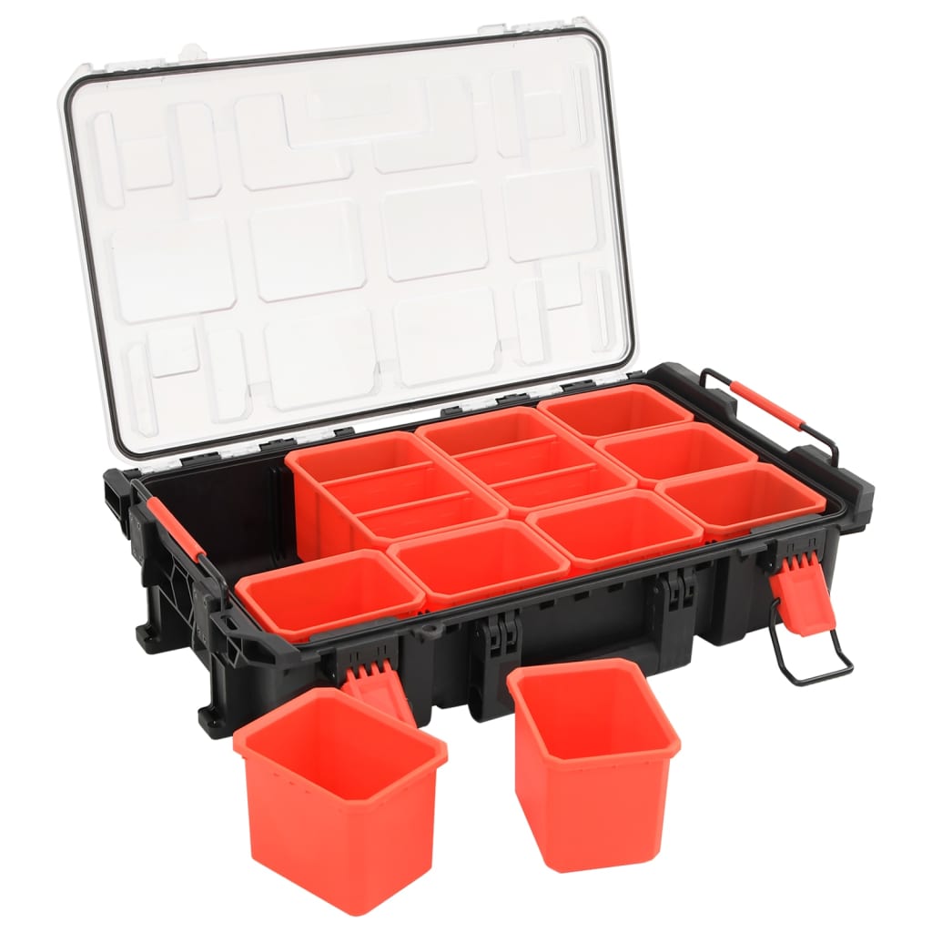 transportabel flightcase 55,5x34,5x13,5 cm PP sort