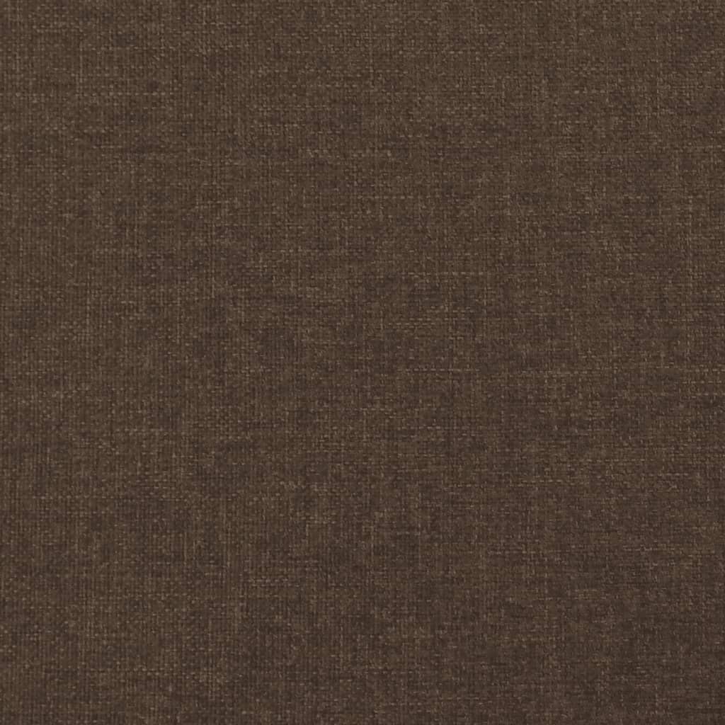 kontinentalseng med madras 120x190 cm stof mørkebrun