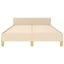 sengeramme uden madras 120x190 cm stof cremefarvet