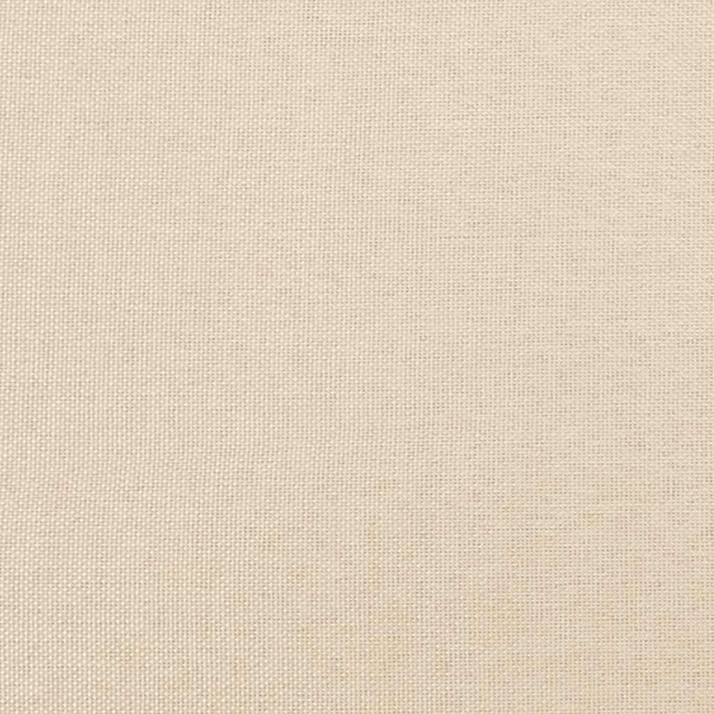 sengeramme uden madras 120x190 cm stof cremefarvet