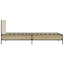 sengeramme 75x190 cm konstrueret træ og metal sonoma-eg