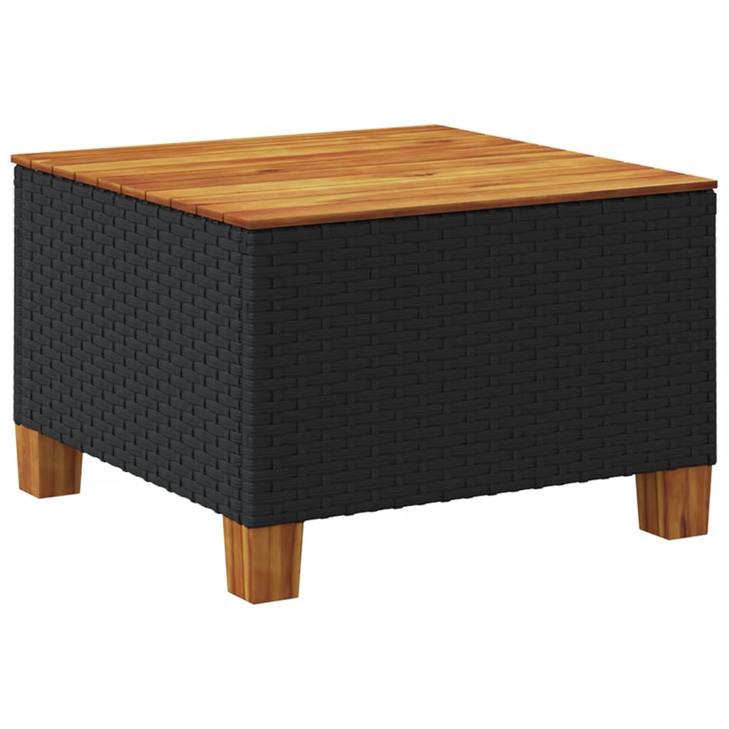 sofasæt til haven 7 dele med hynder polyrattan sort